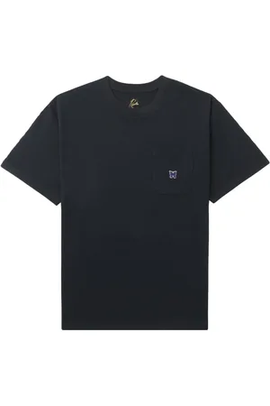 Pins & Needles Butterfly-embroidered cotton T-shirt