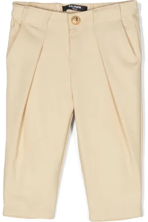 Balmain Kids pleat detailed trousers - White