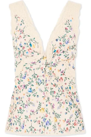 Paco rabanne Lace-trim tank top