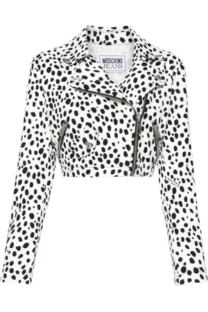 Moschino Animal-print denim jacket