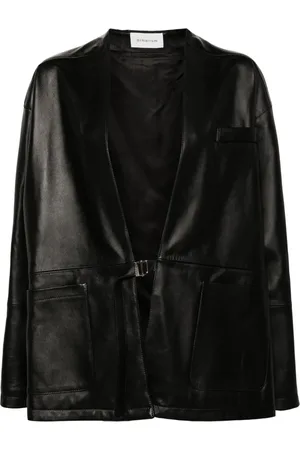 Armarium Drop-shoulder leather jacket