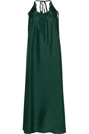 P.A.R.O.S.H. Floral-lace silk maxi dress