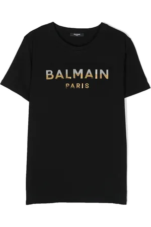 Balmain Appliqu??-logo cotton T-shirt