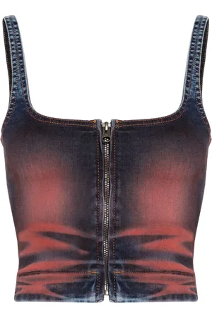 KNWLS Harley denim crop top