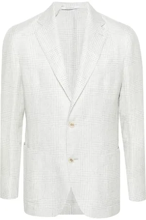 ELEVENTY Puppytooth single-breasted blazer