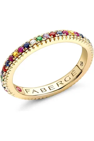 Faberge 18kt yellow Colours of Love Yemulti-stone ring