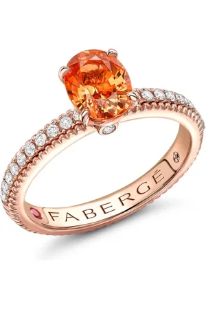 Faberge 18kt rose gold Colours of Love multi-stone ring