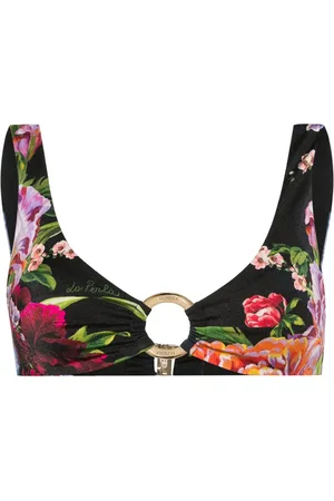 La Perla Floral-print bikini top