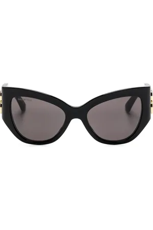 Balenciaga Logo-plaque cat-eye sunglasses