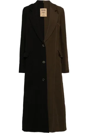 UMA WANG Two-tone single-breasted coat