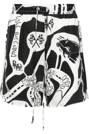 Rhude Strada silk shorts