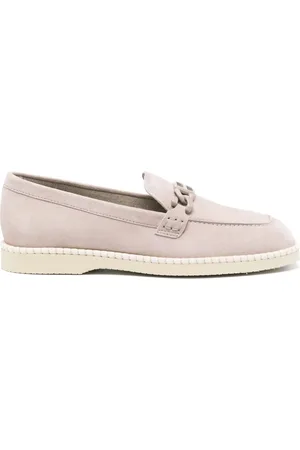 Hogan Logo-plaque suede loafers
