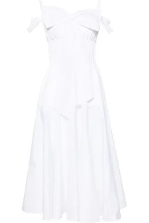 Patou Bow-detail cocktail midi dress
