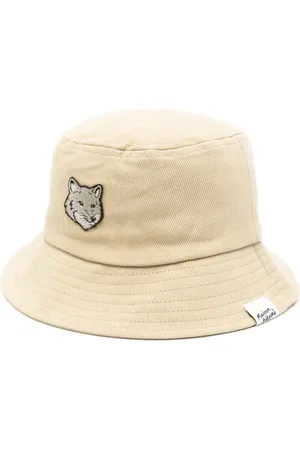 Maison Kitsuné Fox-motif cotton bucket hat