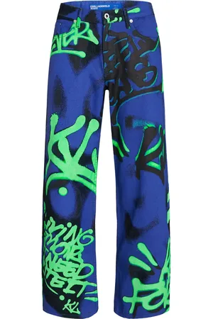 Karl Lagerfeld X Crapule2000 mid-rise wide-leg jeans