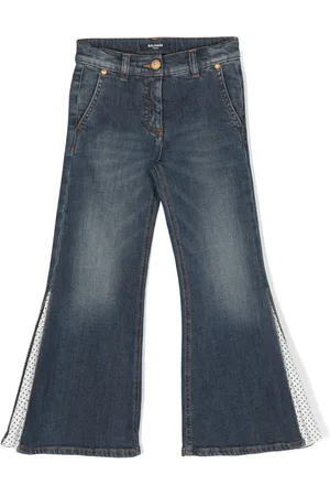 Balmain Mid-rise panelled flared jeans