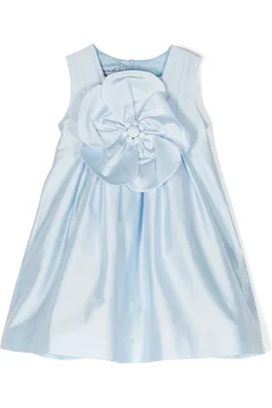 Mimisol Floral-appliqué flared dress