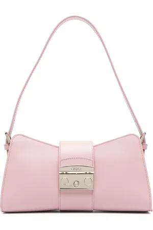 Furla Logo-engraved leather shoulder bag