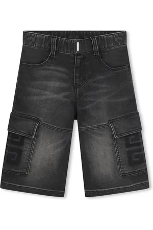 Givenchy 4G-motif denim cargo shorts
