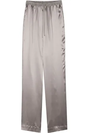 Simonetta Tapered silk trousers