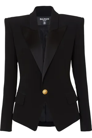 Balmain Satin-lapel single-breasted blazer