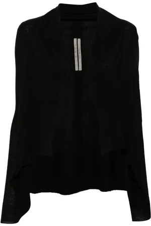 Rick Owens Short Wrap virgin wool cardigan