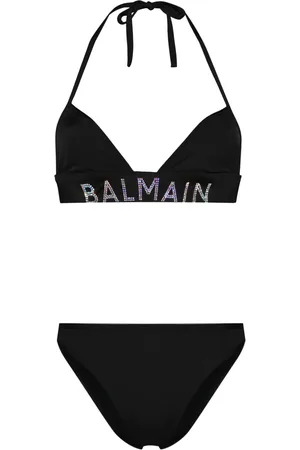 Balmain Logo-embellished bikini set
