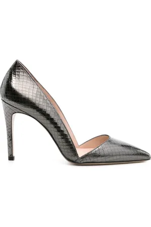 P.A.R.O.S.H. Snakeskin-effect leather pumps