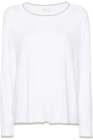 Liu Jo Glitter-trim jumper