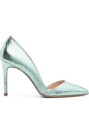P.A.R.O.S.H. Snakeskin-effect leather pumps