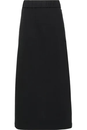 Moncler Logo-patch jersey midi skirt