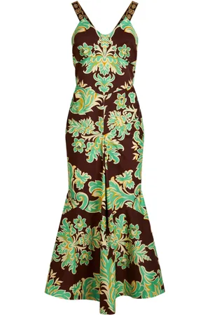 Etro Paisley-print sleeveless midi dress