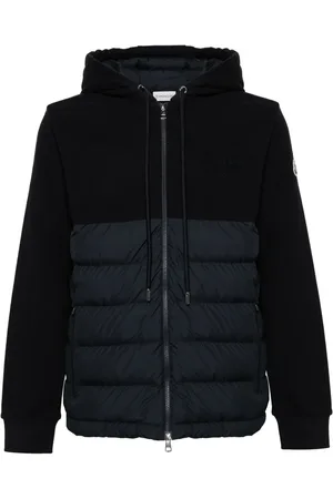 Moncler Padded-panelled hooded jacket