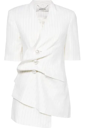 KIMHEKIM Gathered short-sleeved blazer