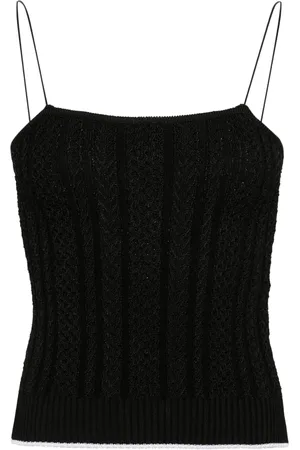 Jacquemus Le Haut Bella cable-knit top