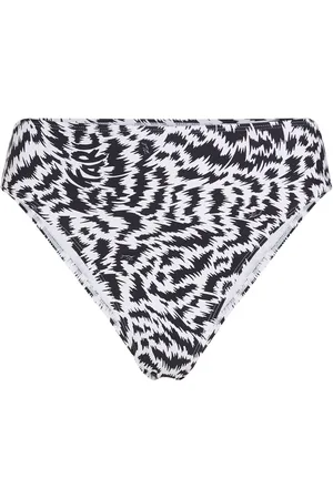 Karl Lagerfeld Animal-print high-rise bikini bottoms
