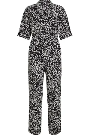 Karl Lagerfeld Giraffe-print short-sleeve jumpsuit