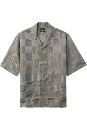 Pins & Needles Crinkled checkerboard shirt
