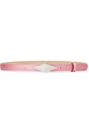 Jimmy Choo Diamond-clasp leather belt