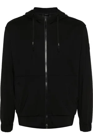HERNO Logo-patch hooded jacket