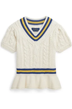 Ralph Lauren Knitted stripe-detail top
