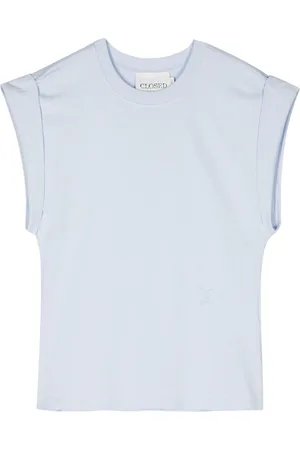 Closed Sleeveless organic-cotton tank top
