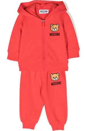 Moschino Teddy Bear-embroidered cotton tracksuit