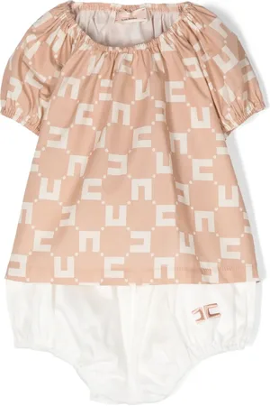 Elisabetta Franchi Logo-embroidered shorts set