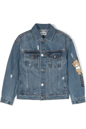 Moschino Teddy Bear-print denim jacket