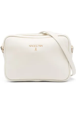 Patrizia Pepe Logo-embellished leather crossbody bag