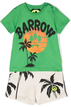 BARROW Graphic-print cotton short set