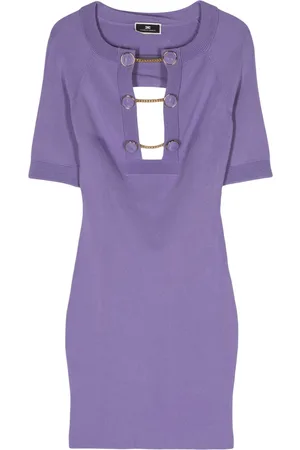 Elisabetta Franchi Decorative-buttons minidress