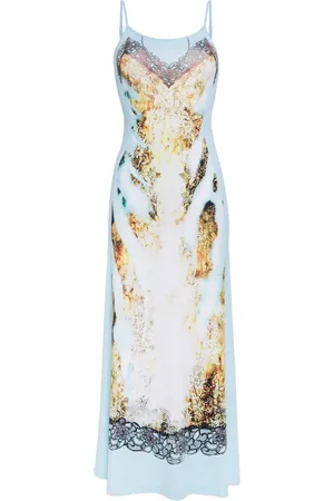 Y / PROJECT Graphic-print slip dress