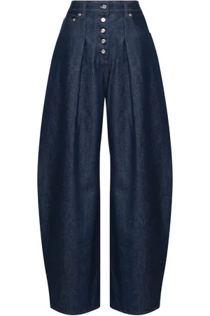 Jacquemus Le De-Nimes Ovalo mid-rise wide-leg jeans